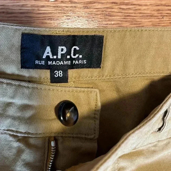[EU38/US M]A.P.C. Cargo Chino Pants In Light Military  Green - Picture 3 of 7